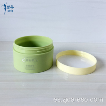 Tarro de crema verde PP de pared gruesa de 200 ml